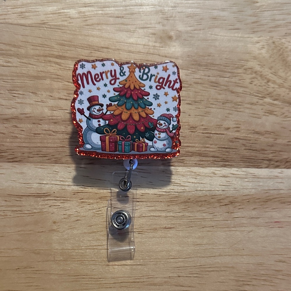 Festive Merry & Bright Badge Reel
